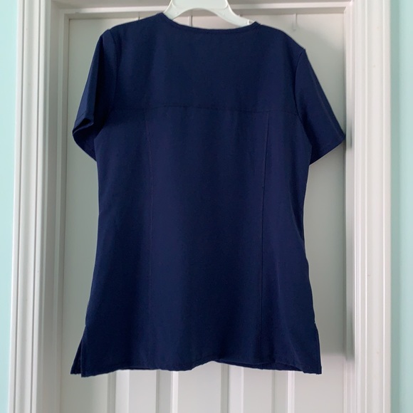 women’s scrub top navy blue - Picture 5 of 5